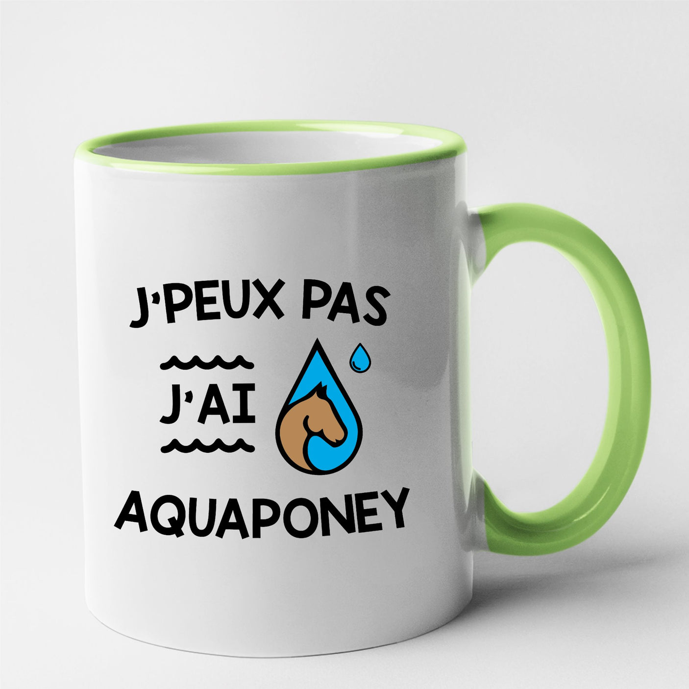 Mug J'peux pas j'ai aquaponey Vert