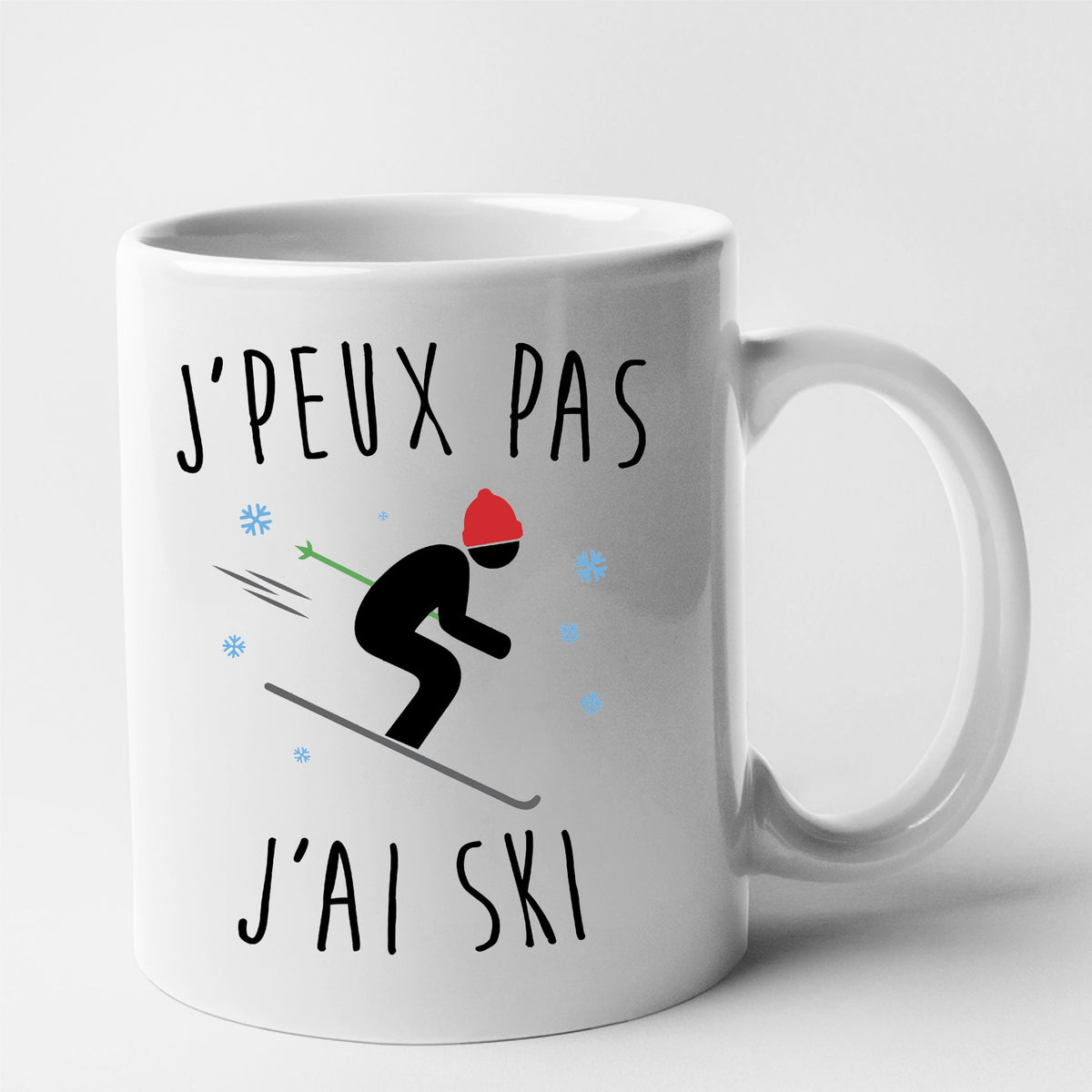 T-Shirt J'peux Pas J'ai Ski - Cadeau Humoristique Parfait Pour Les Amateurs De Ski