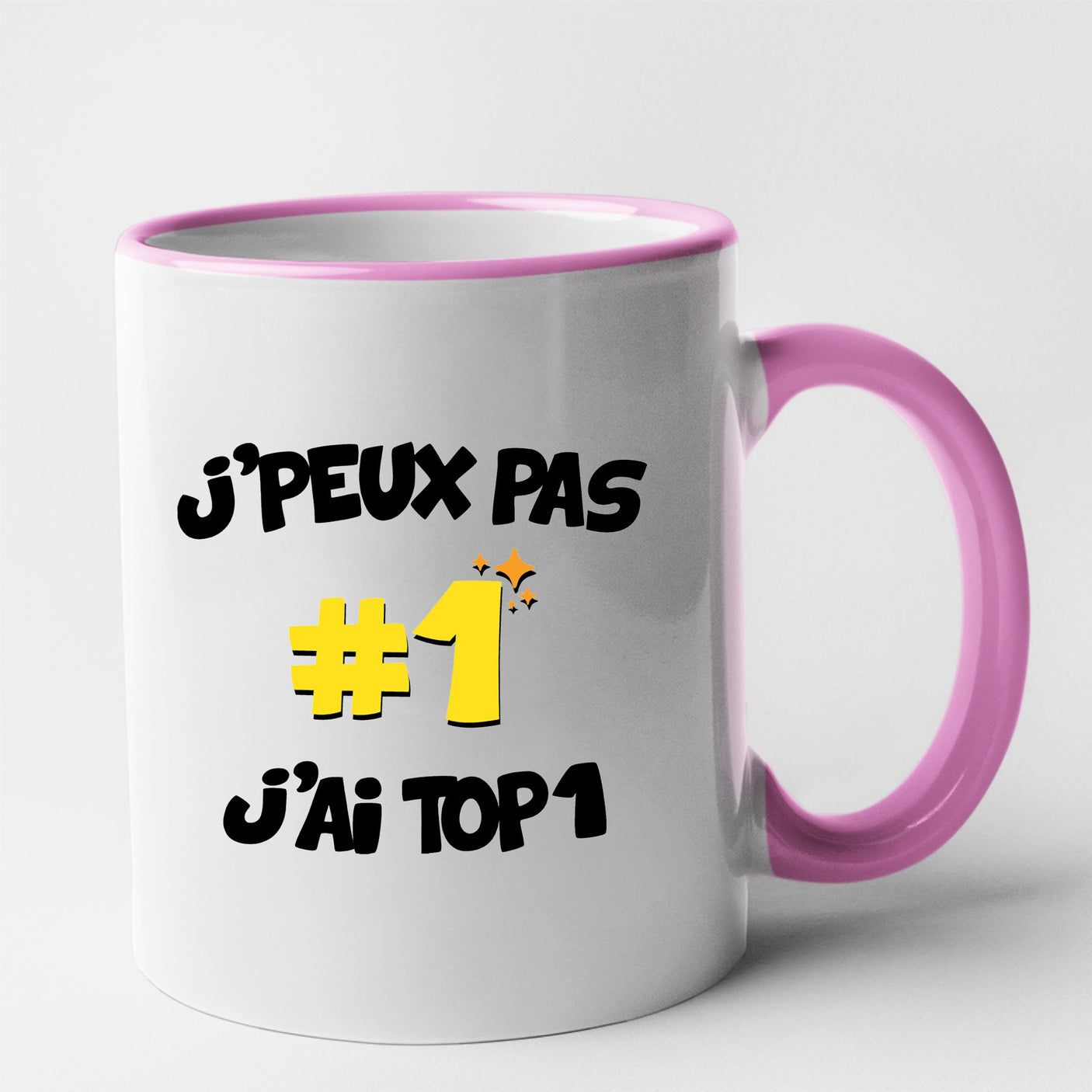 Mug J'peux pas j'ai TOP1 Rose