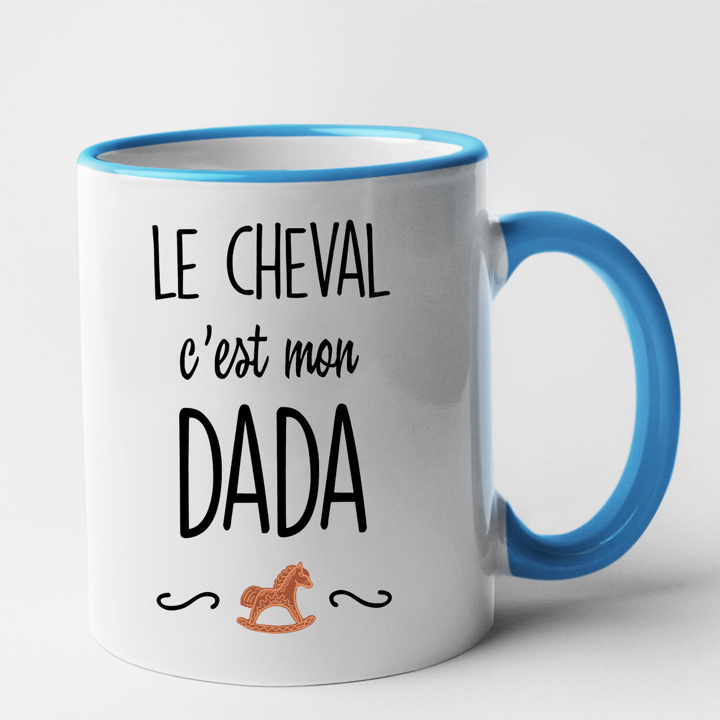 Mug Le cheval c'est mon dada Bleu