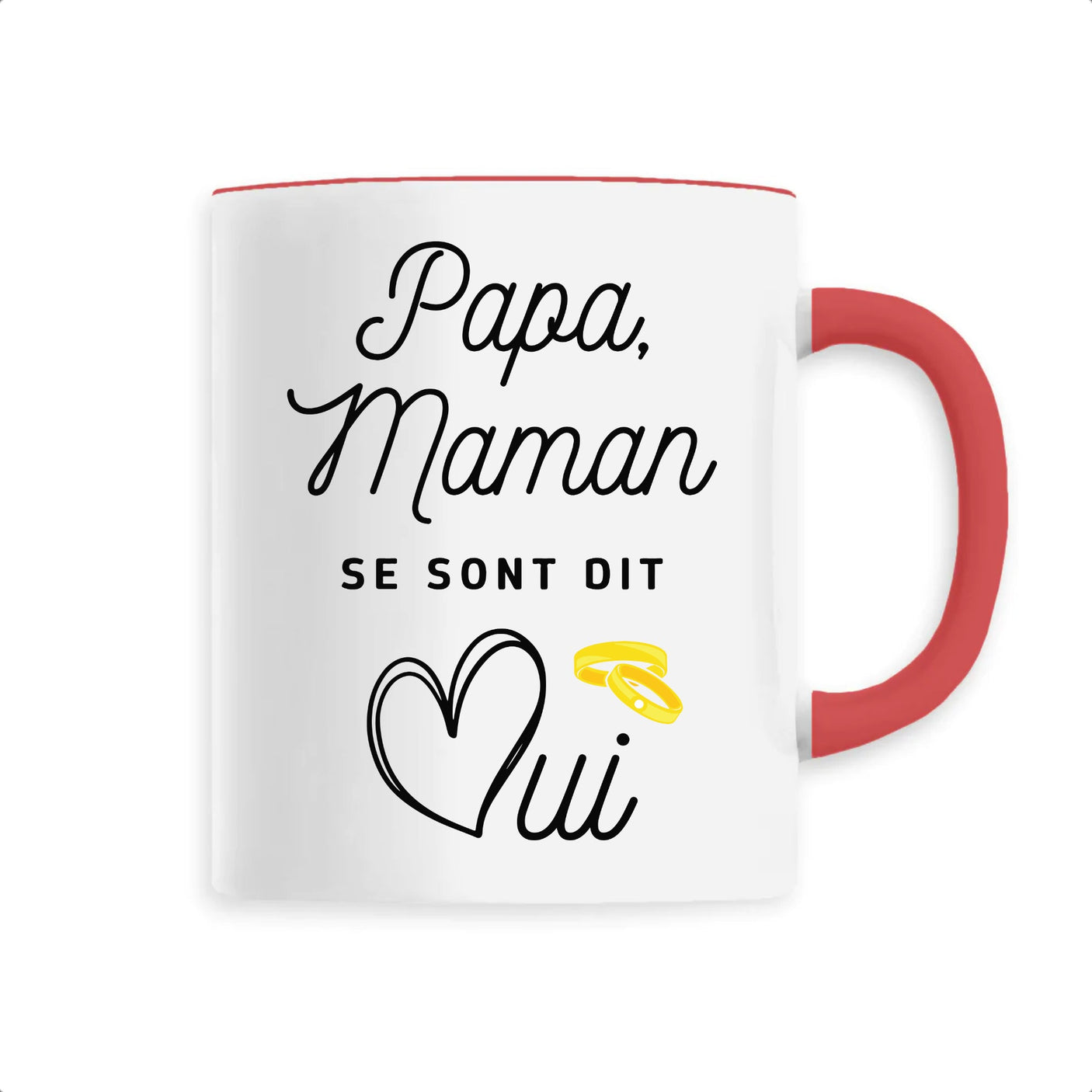 Mug Papa maman se sont dit oui