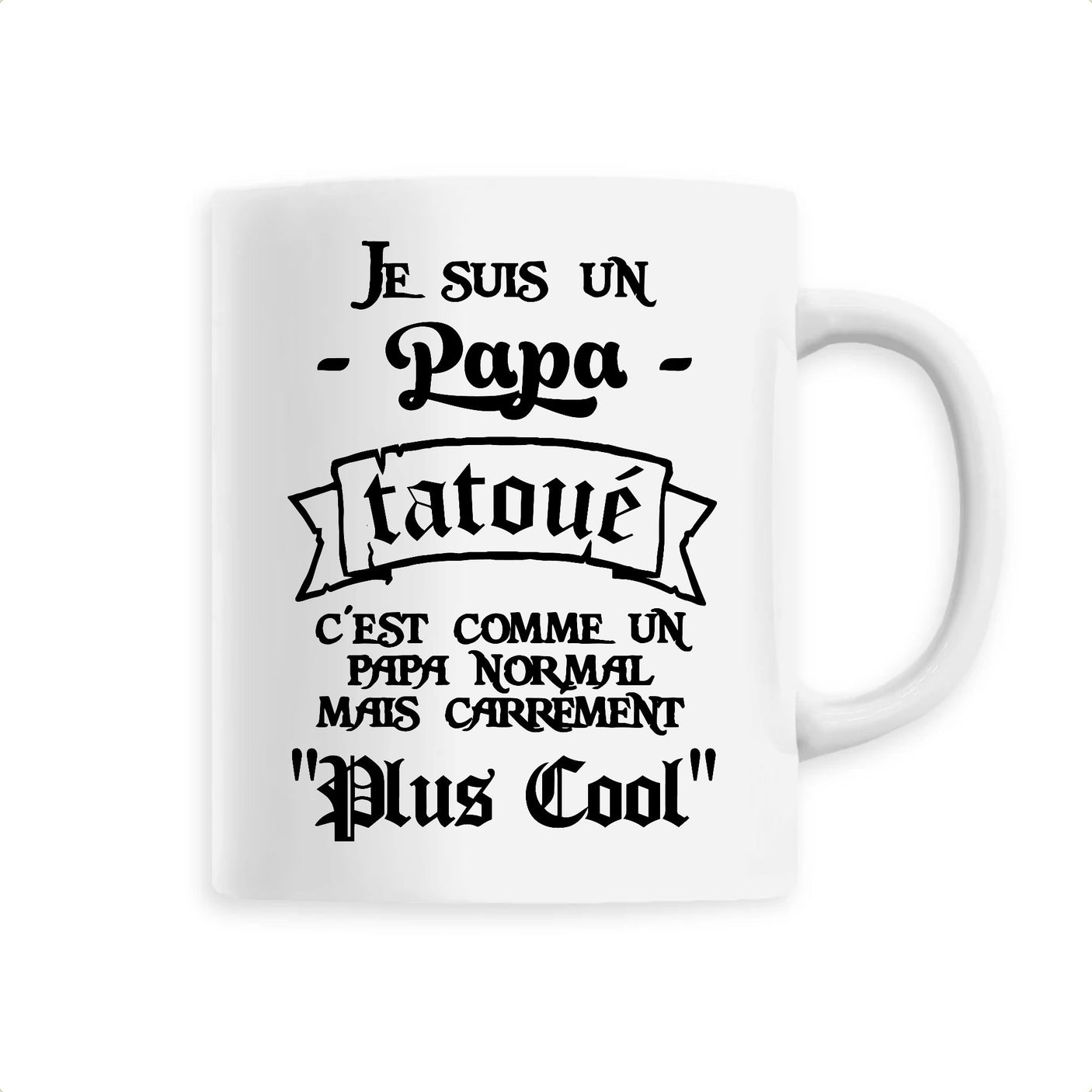Mug Papa tatoué
