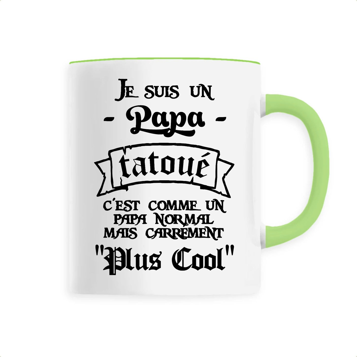 Mug Papa tatoué