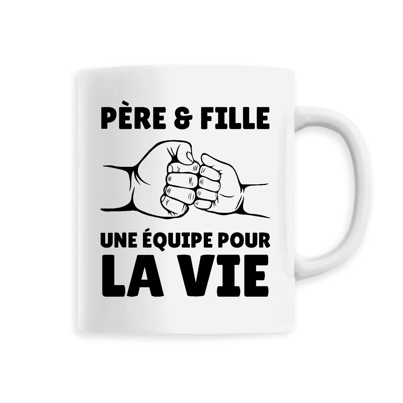Mug Père et fille une équipe pour la vie
