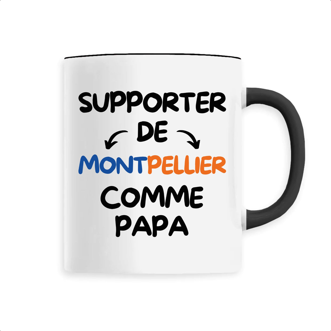 Mug Supporter de Montpellier comme papa
