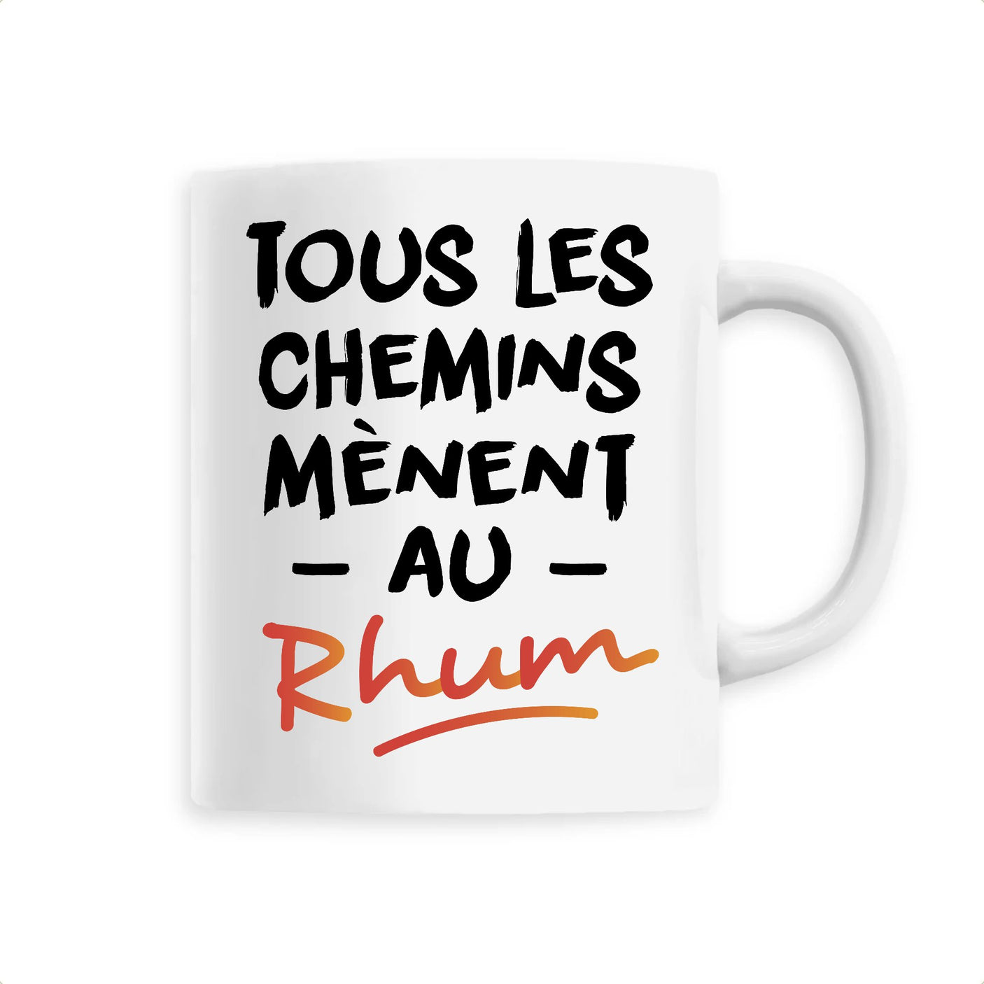 Mug Tous les chemins mènent au Rhum