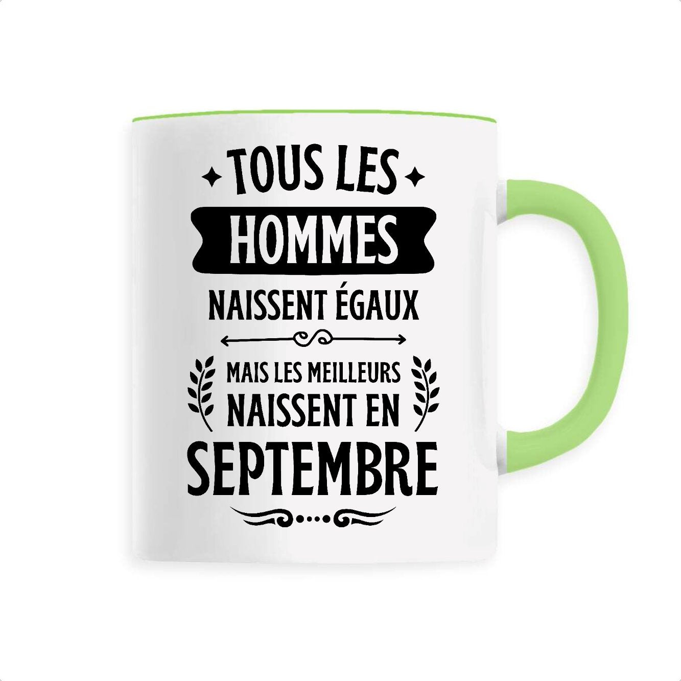 Mug Tous les hommes naissent égaux les meilleurs en septembre