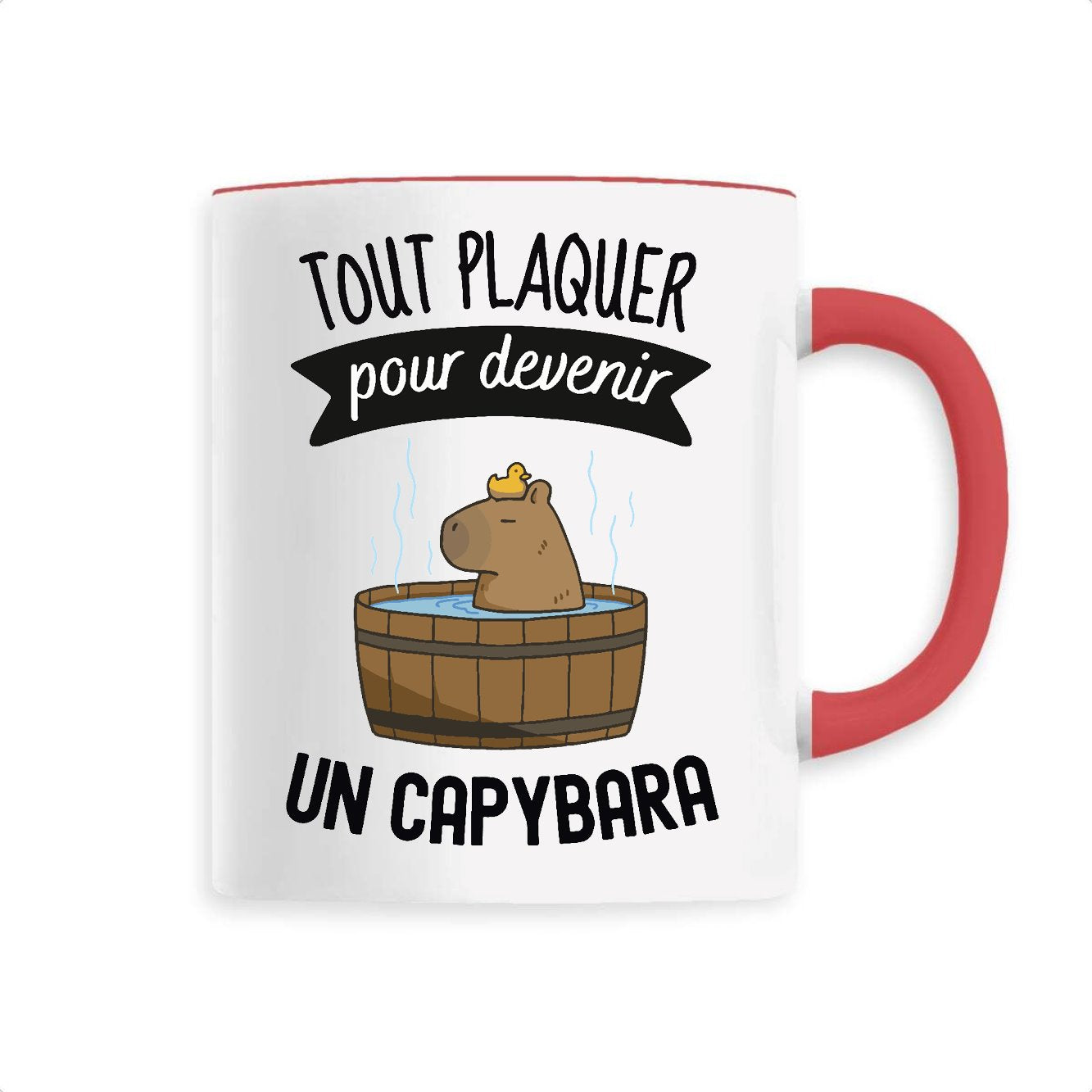 Mug Tout plaquer pour devenir un capybara