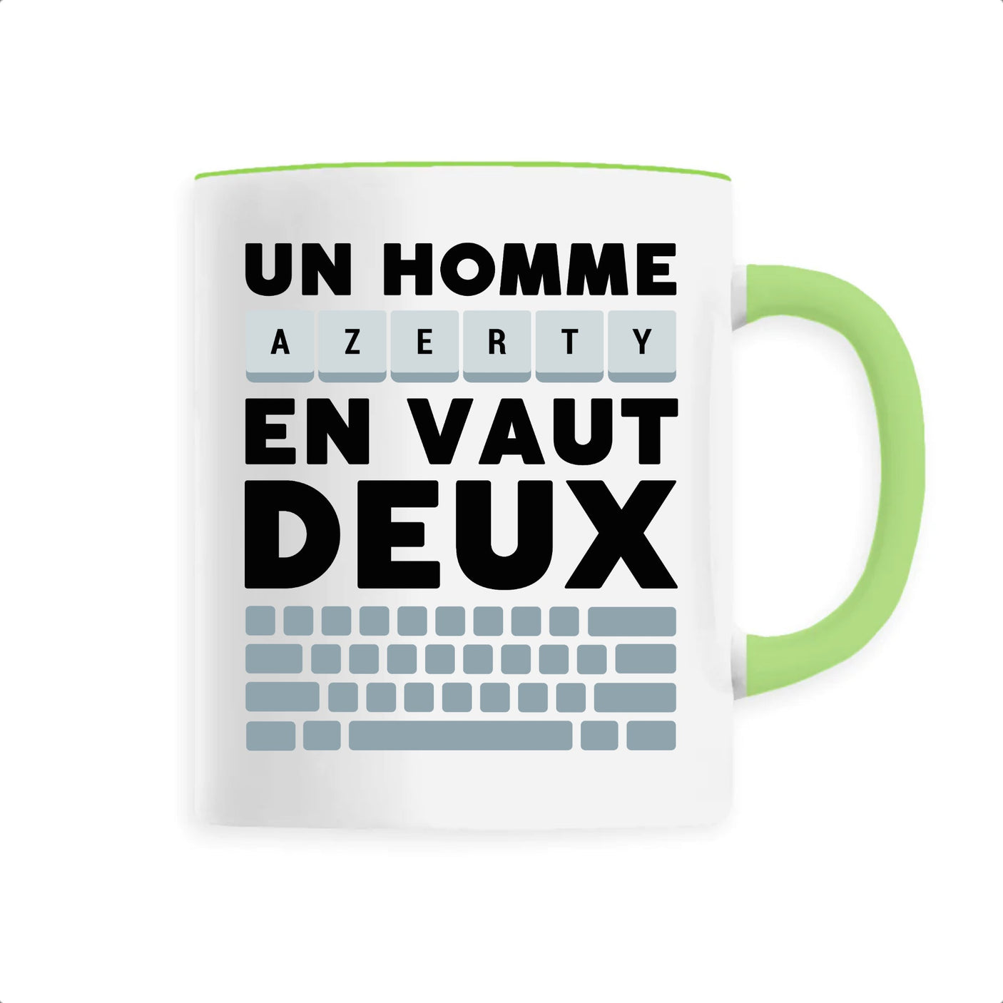 Mug Un homme AZERTY en vaut deux