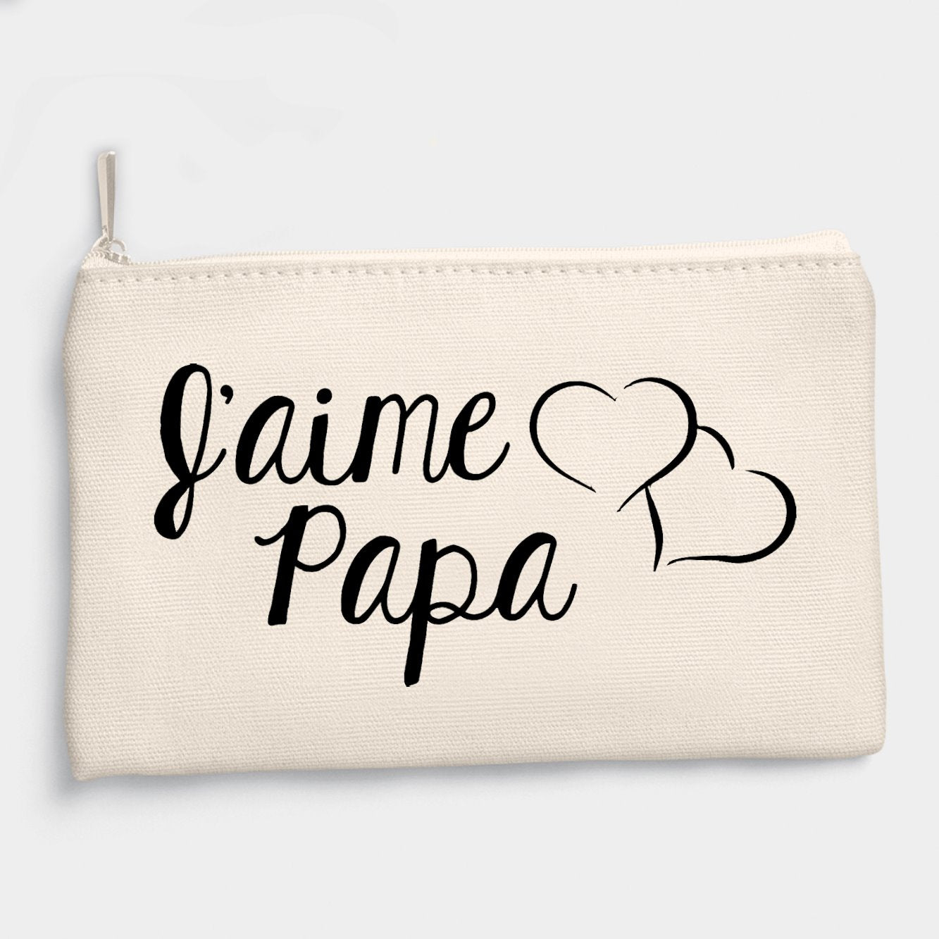 Pochette J'aime papa Beige