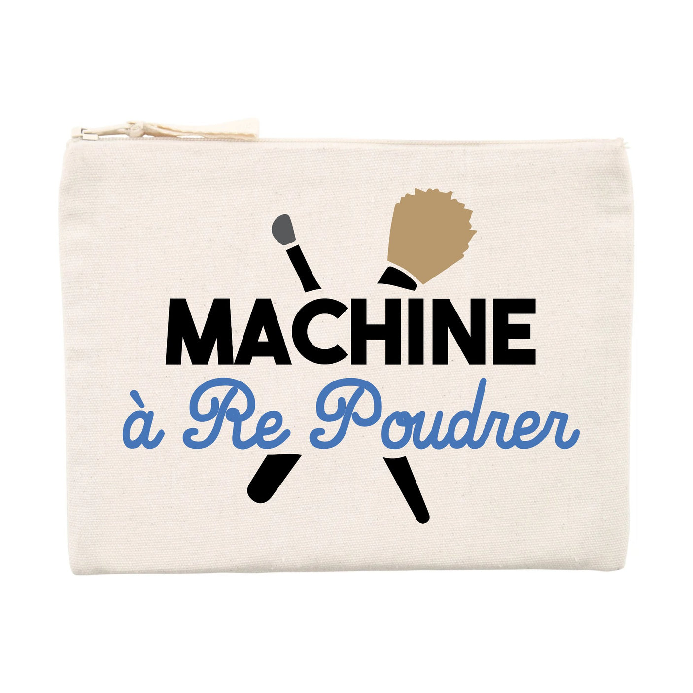Pochette Machine à re-poudrer Beige