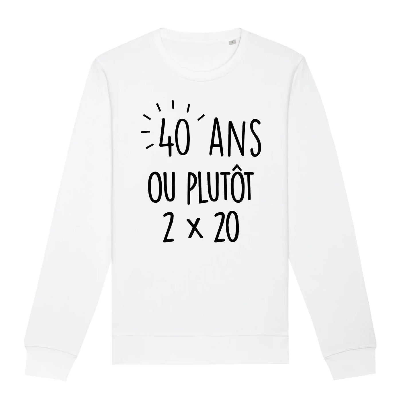Sweat Adulte Anniversaire 40 ans