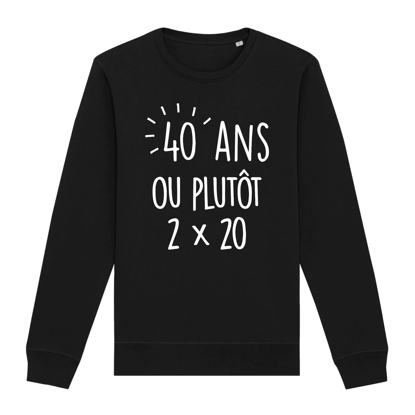 Sweat Adulte Anniversaire 40 ans