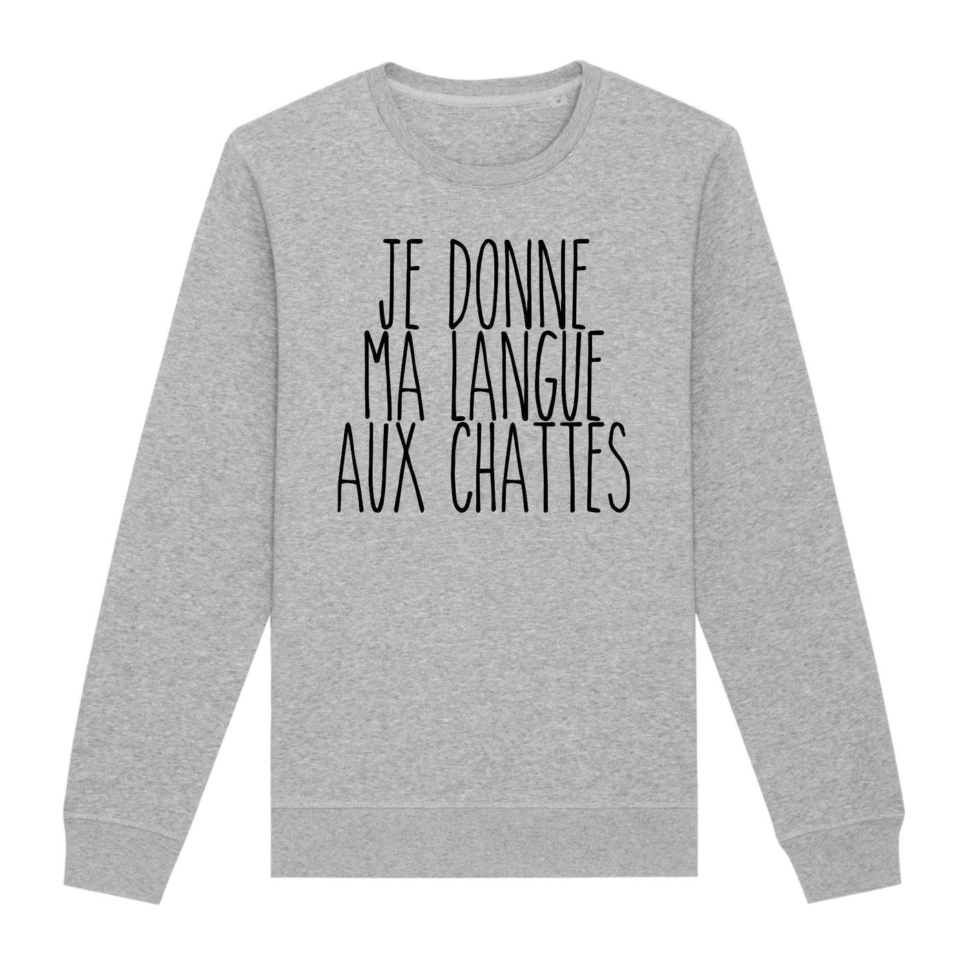Sweat Adulte Je donne ma langue aux chattes
