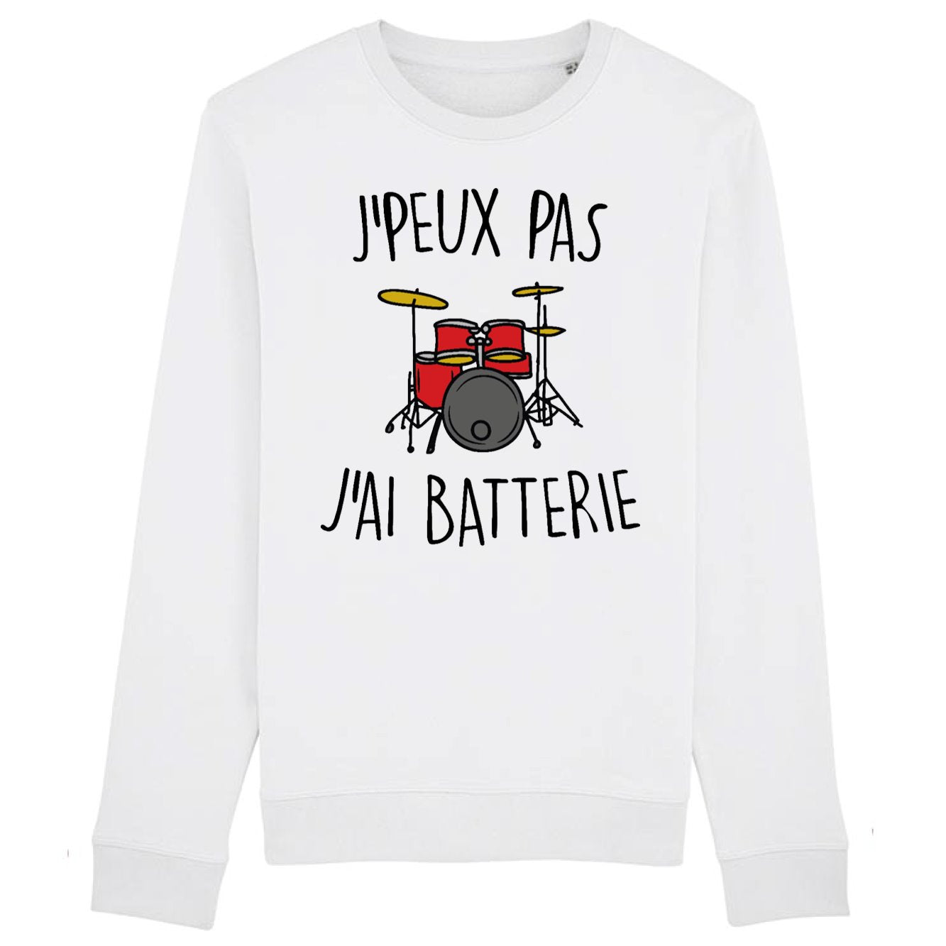 Sweat Adulte J'peux pas j'ai batterie