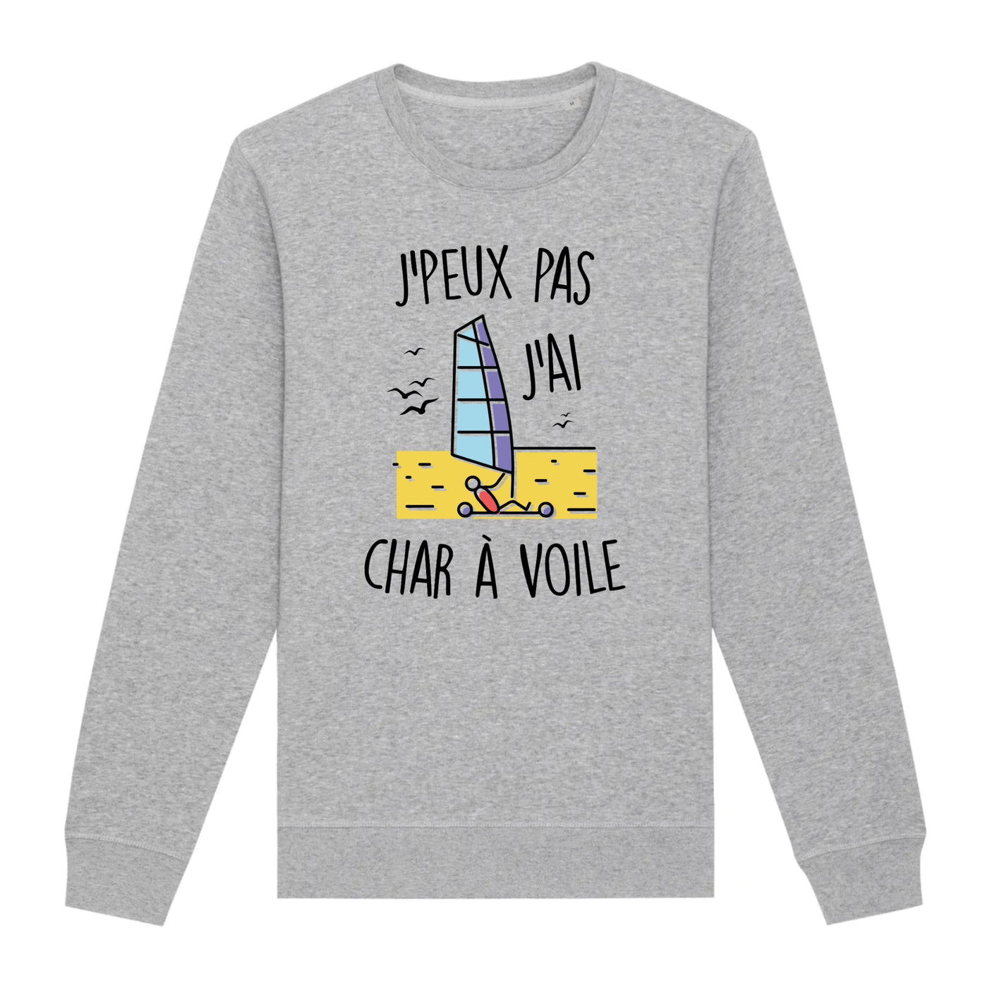 Sweat Adulte J'peux pas j'ai char à voile