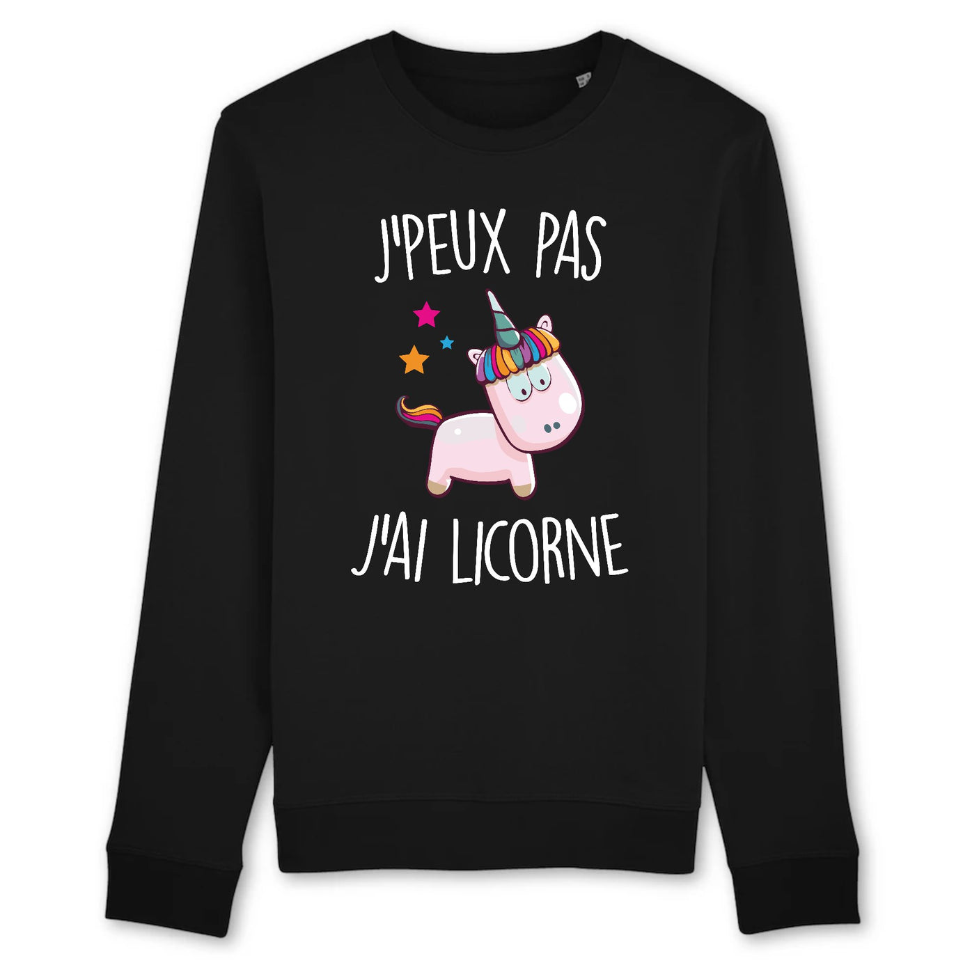 Sweat Adulte J'peux pas j'ai licorne