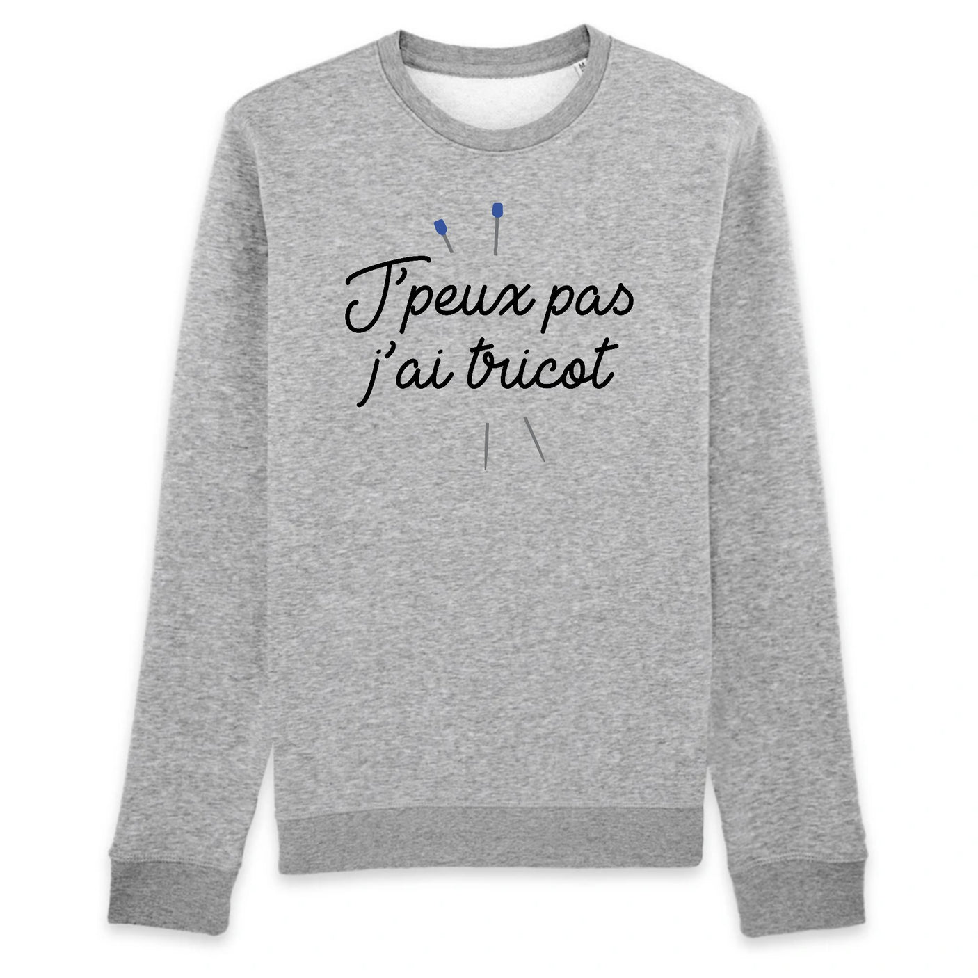 Sweat Adulte J'peux pas j'ai tricot