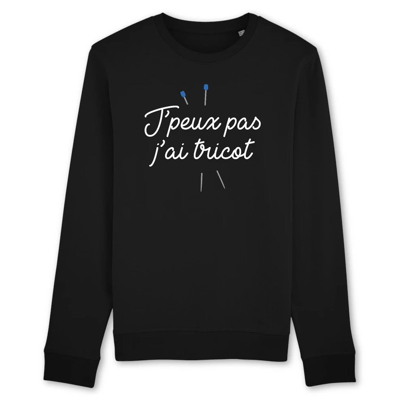 Sweat Adulte J'peux pas j'ai tricot