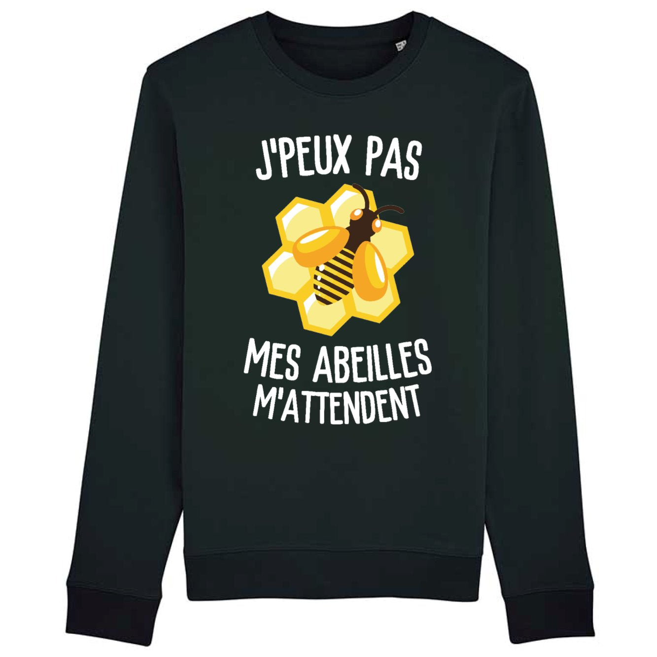 Sweat Adulte J'peux pas mes abeilles m'attendent