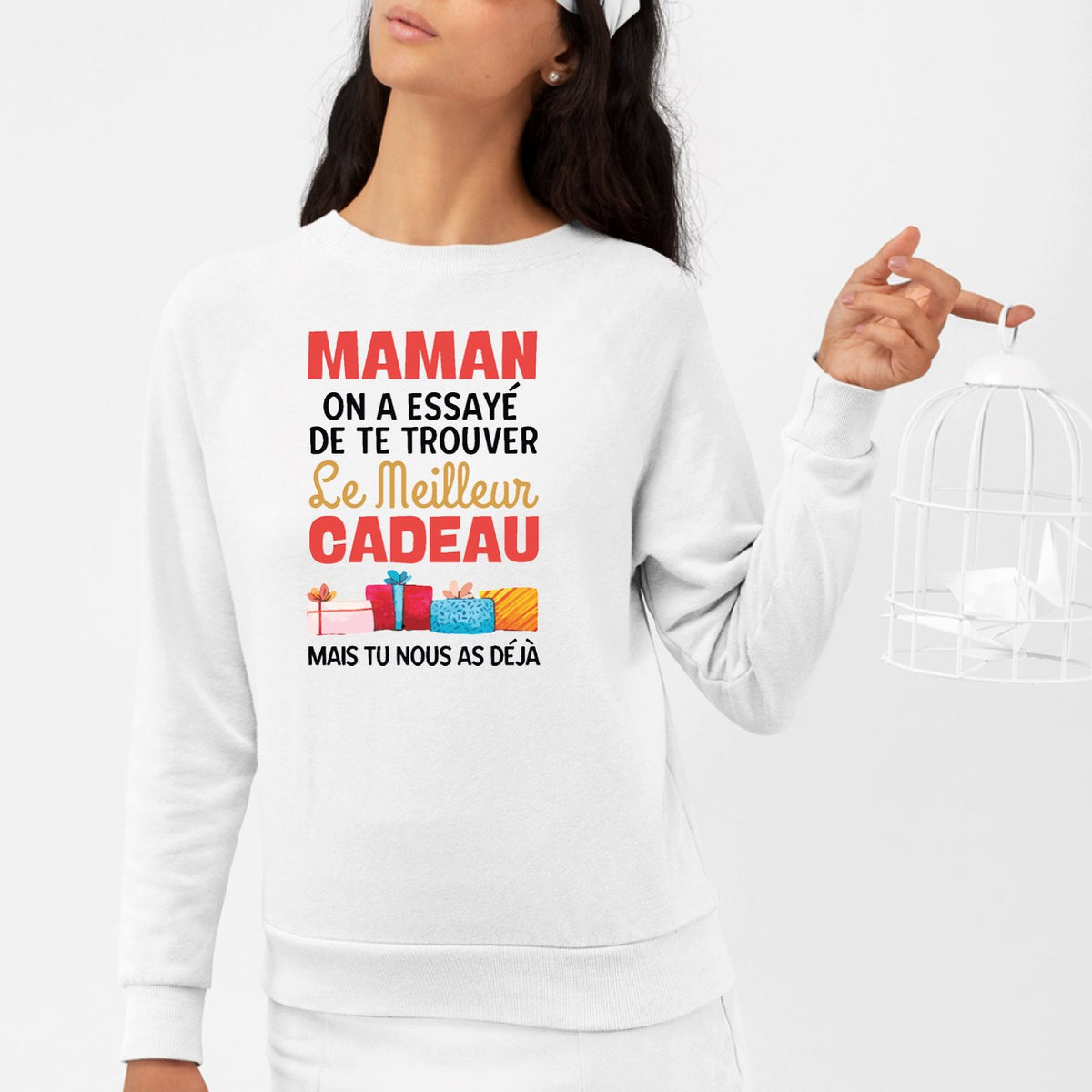 Sweat à Capuche Humour Pour Maman - Cadeau Marrant Fête Des Mères, Anniversaire, Message Drôle