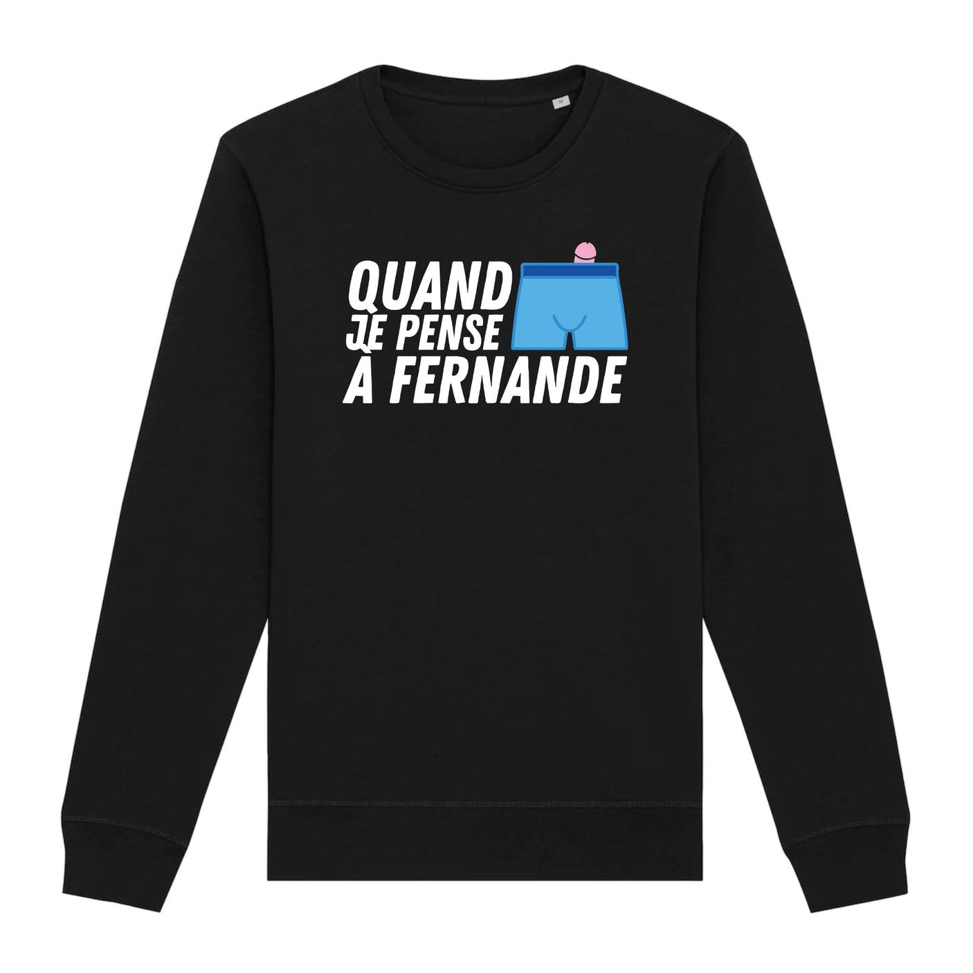 Sweat Adulte Quand je pense à Fernande