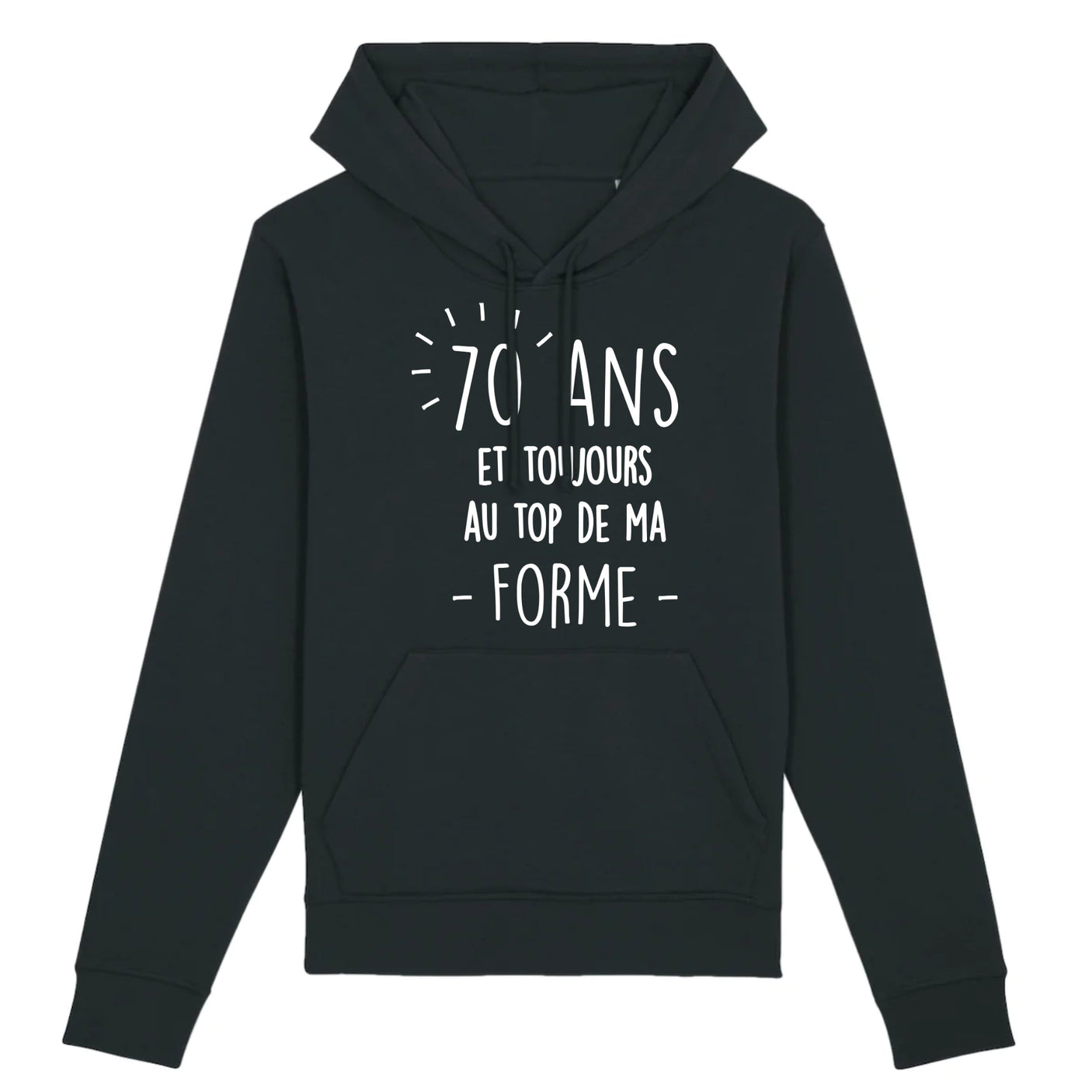 Sweat Capuche Adulte Anniversaire 70 ans