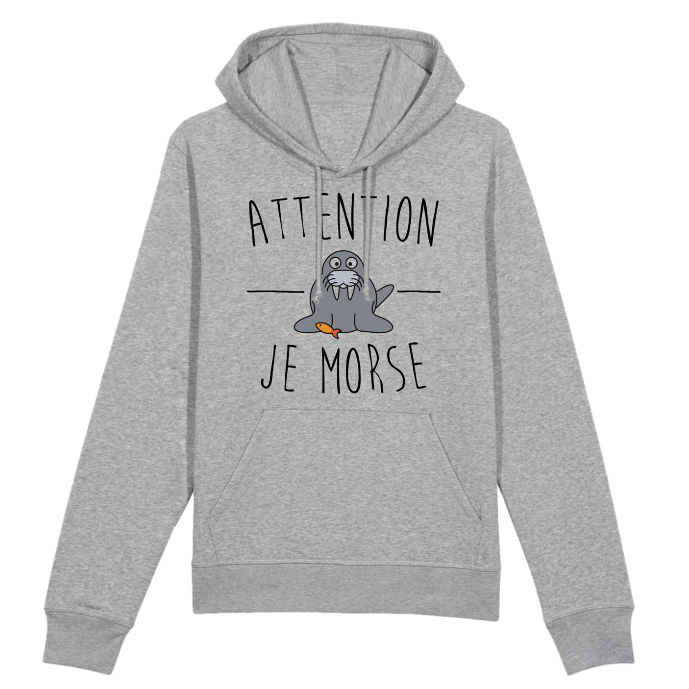 Sweat Capuche Adulte Attention je mords