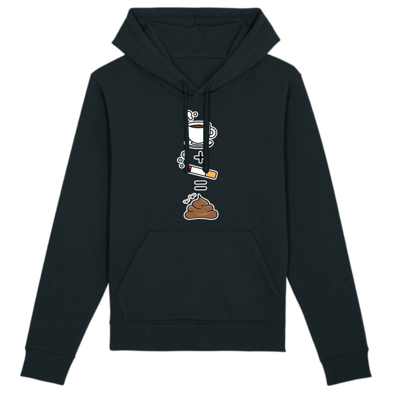 Sweat Capuche Adulte Café clope caca