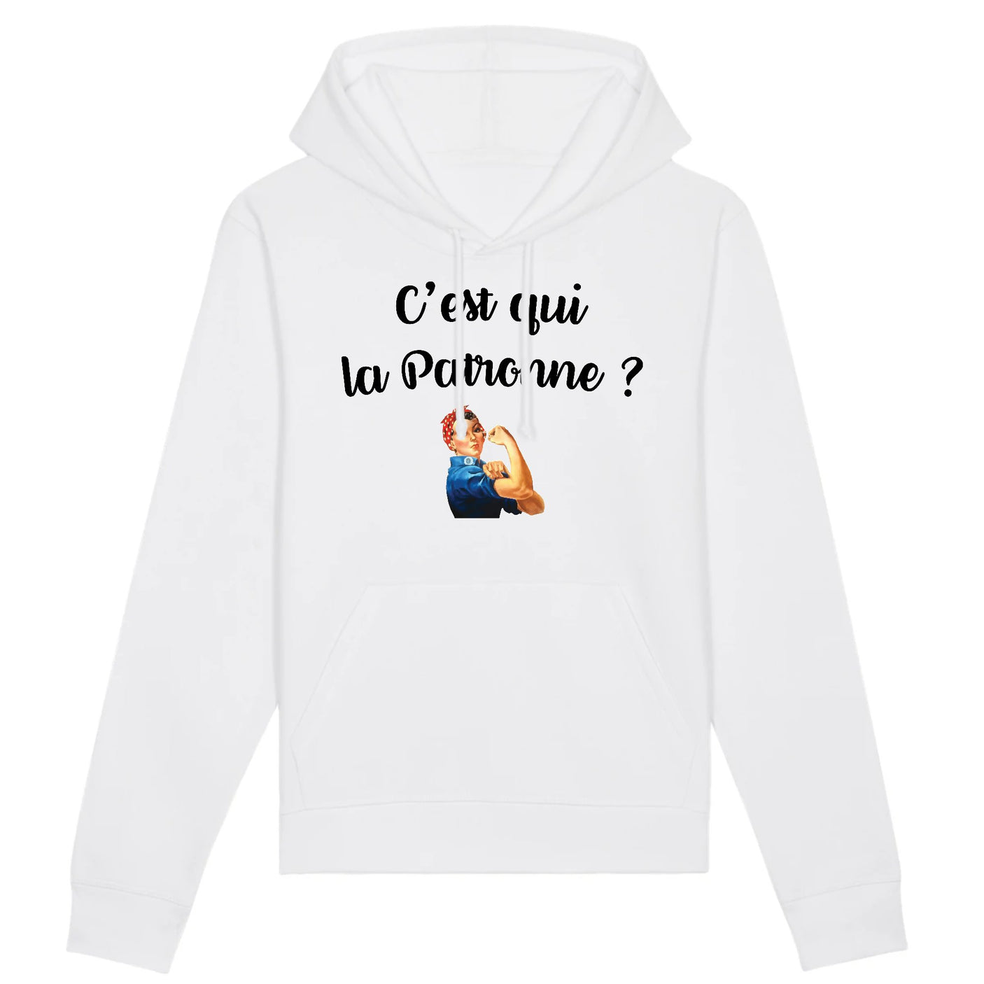 Sweat Capuche Adulte C'est qui la patronne