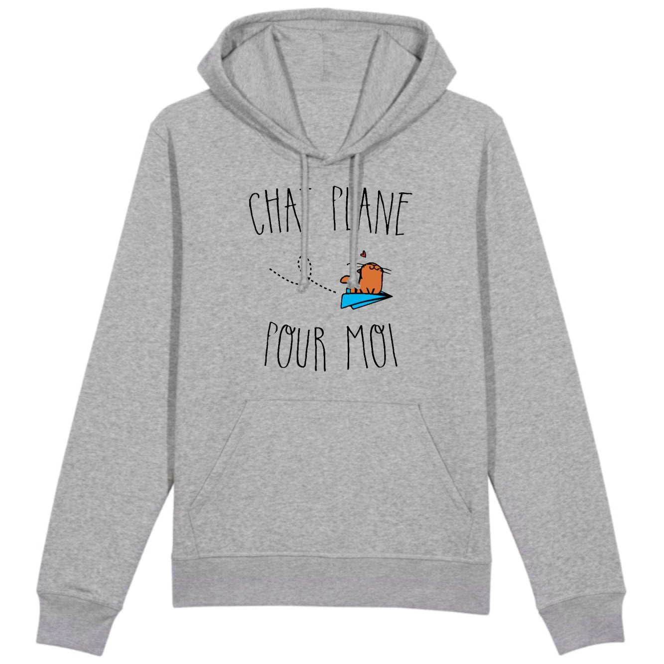 Sweat Capuche Adulte Chat plane pour moi