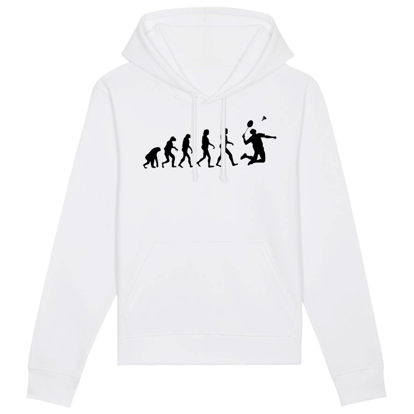 Sweat Capuche Adulte Évolution badminton