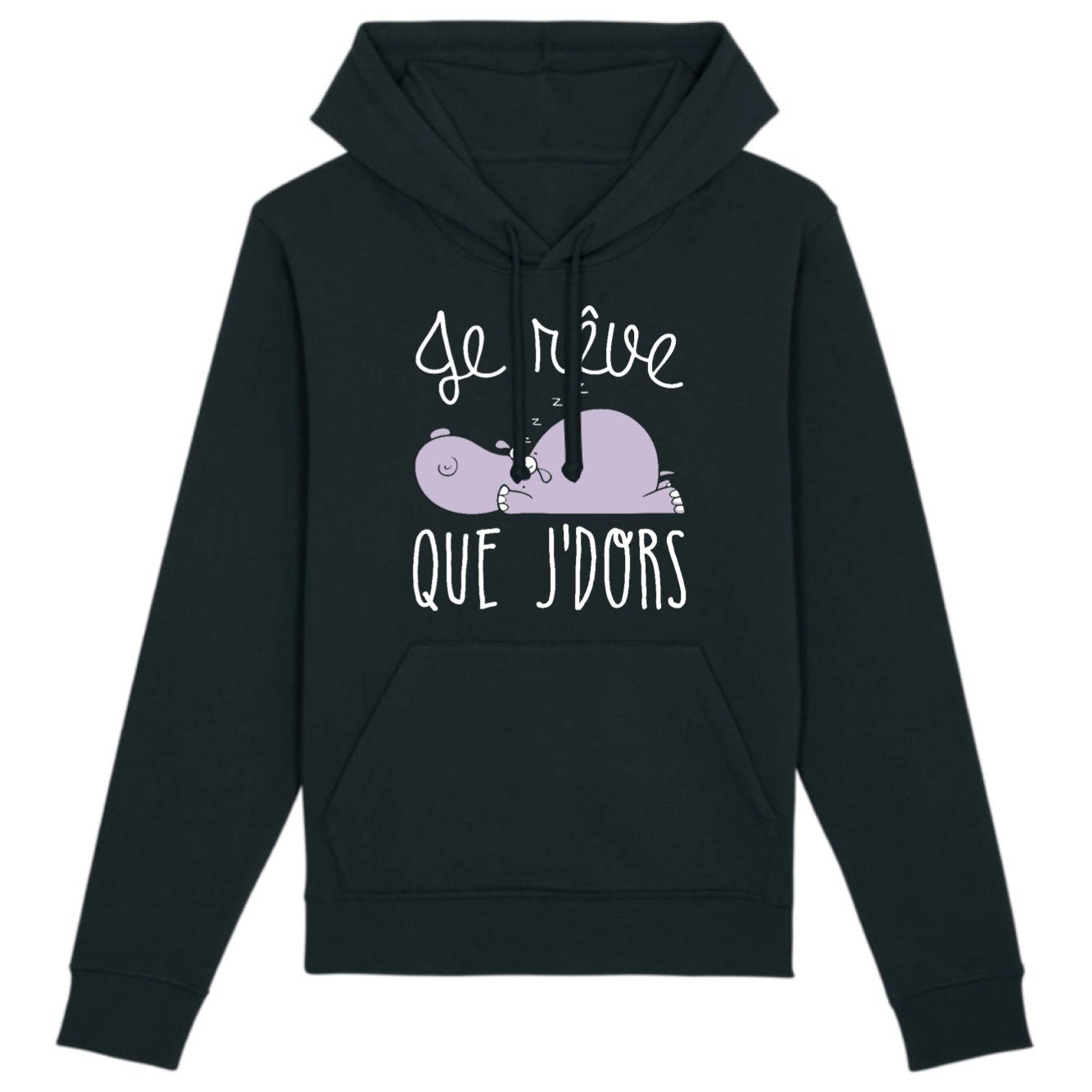 Sweat Capuche Adulte Je rêve que je dors