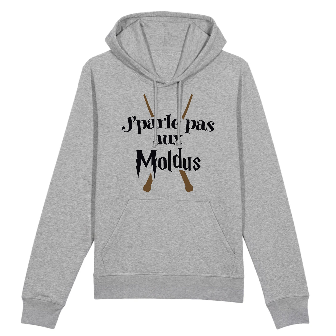 Sweat Capuche Adulte J'parle pas aux Moldus