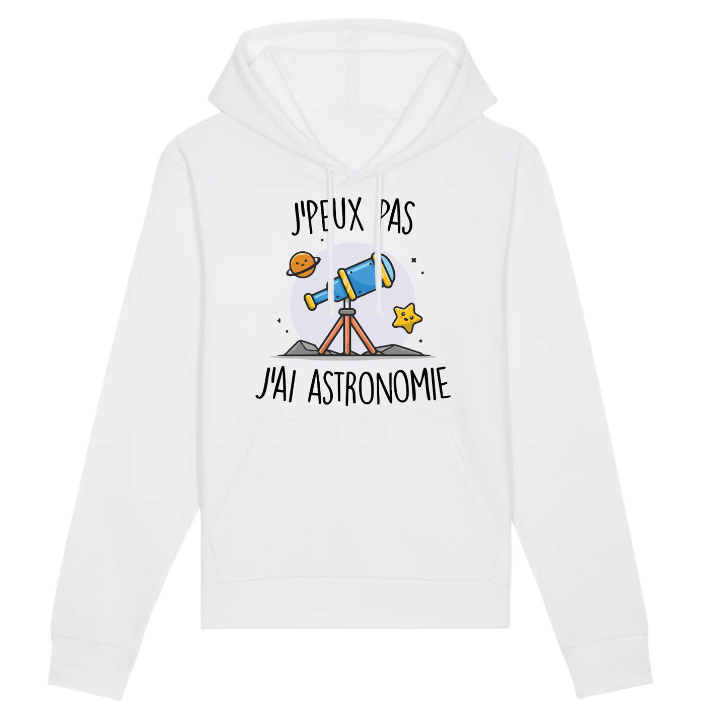 Sweat Capuche Adulte J'peux pas j'ai astronomie