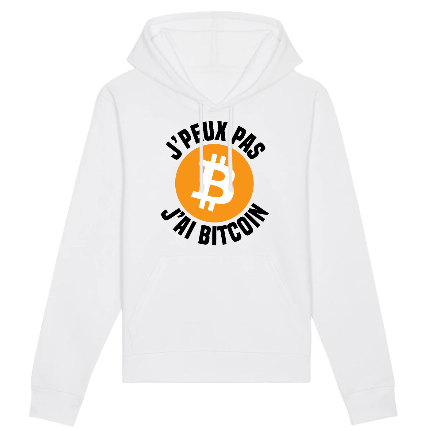 Sweat Capuche Adulte J'peux pas j'ai Bitcoin
