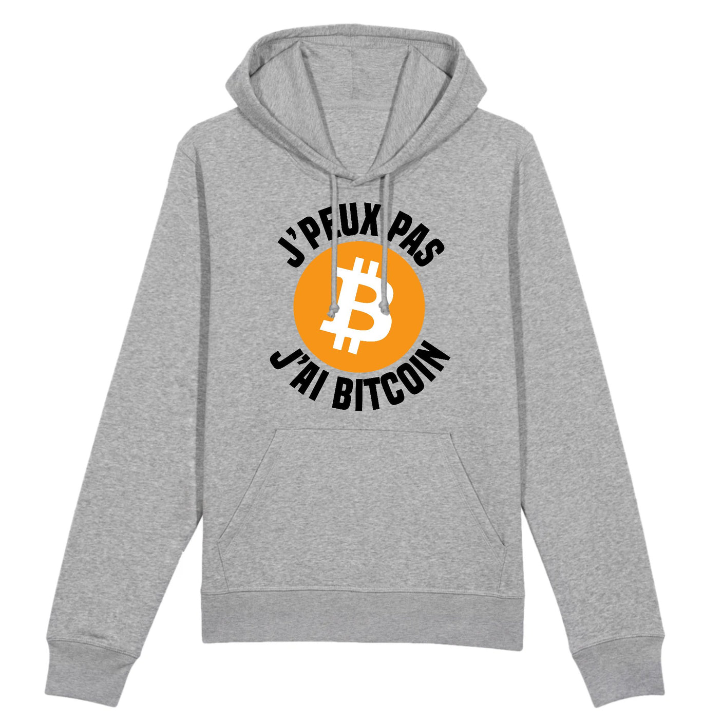 Sweat Capuche Adulte J'peux pas j'ai Bitcoin