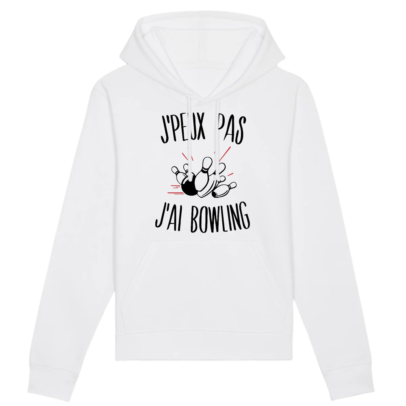 Sweat Capuche Adulte J'peux pas j'ai bowling