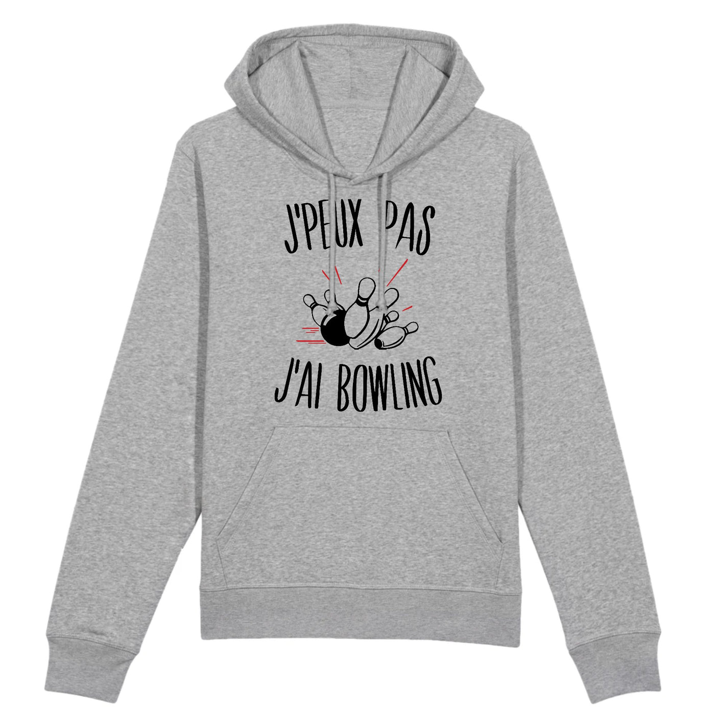 Sweat Capuche Adulte J'peux pas j'ai bowling