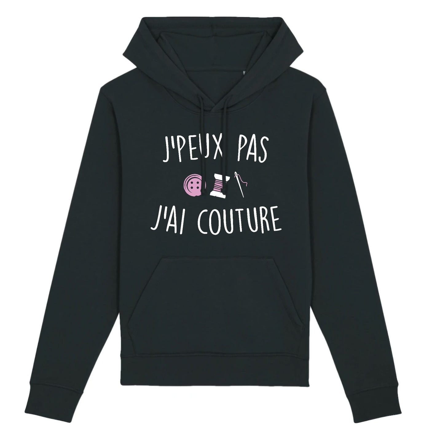 Sweat Capuche Adulte J'peux pas j'ai couture