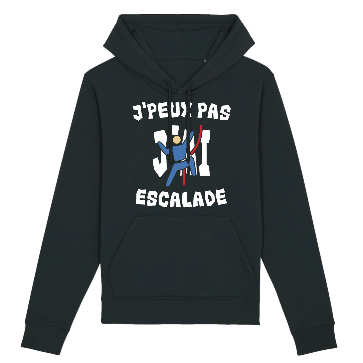 Sweat Capuche Adulte J'peux pas j'ai escalade