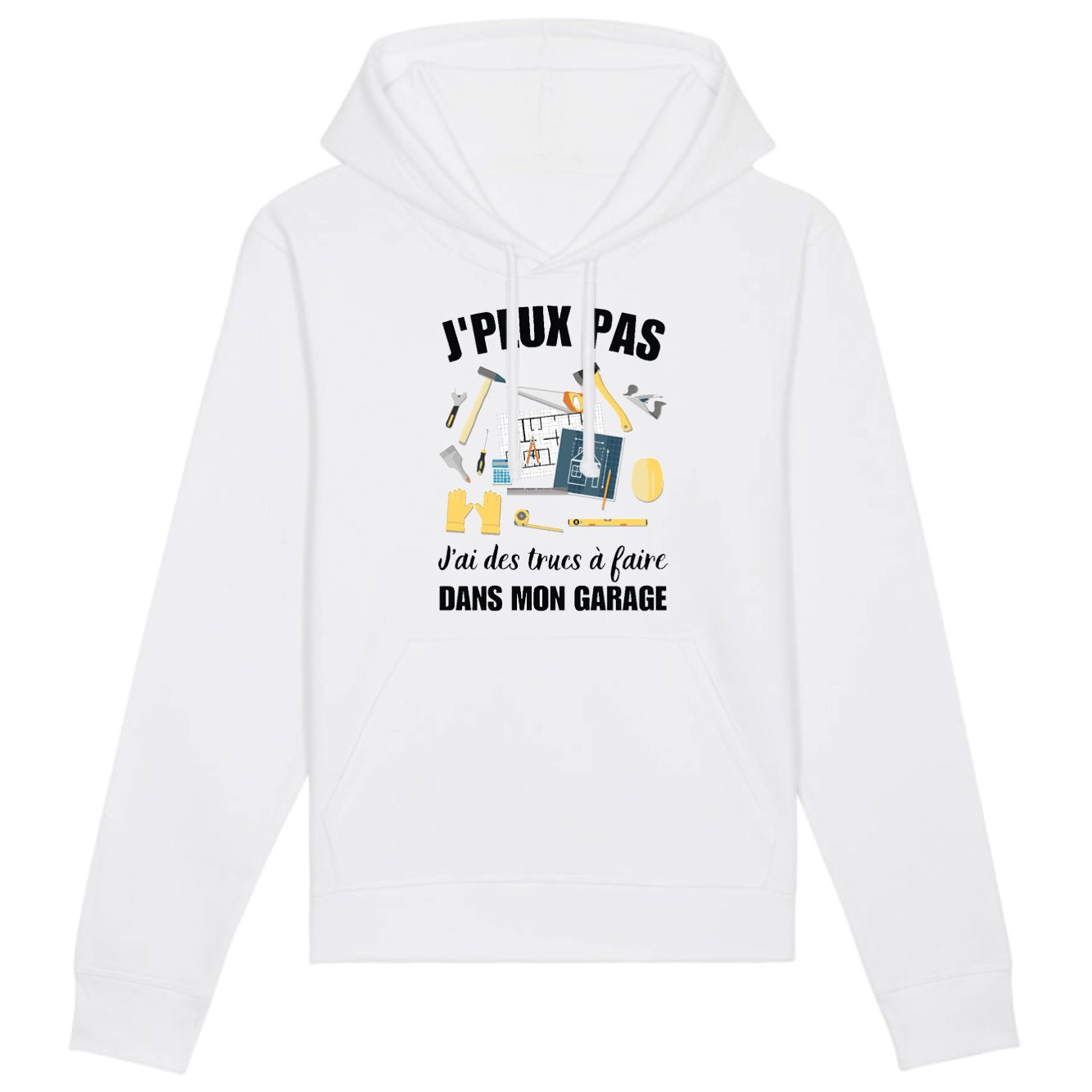 Sweat Capuche Adulte J'peux pas j'ai garage