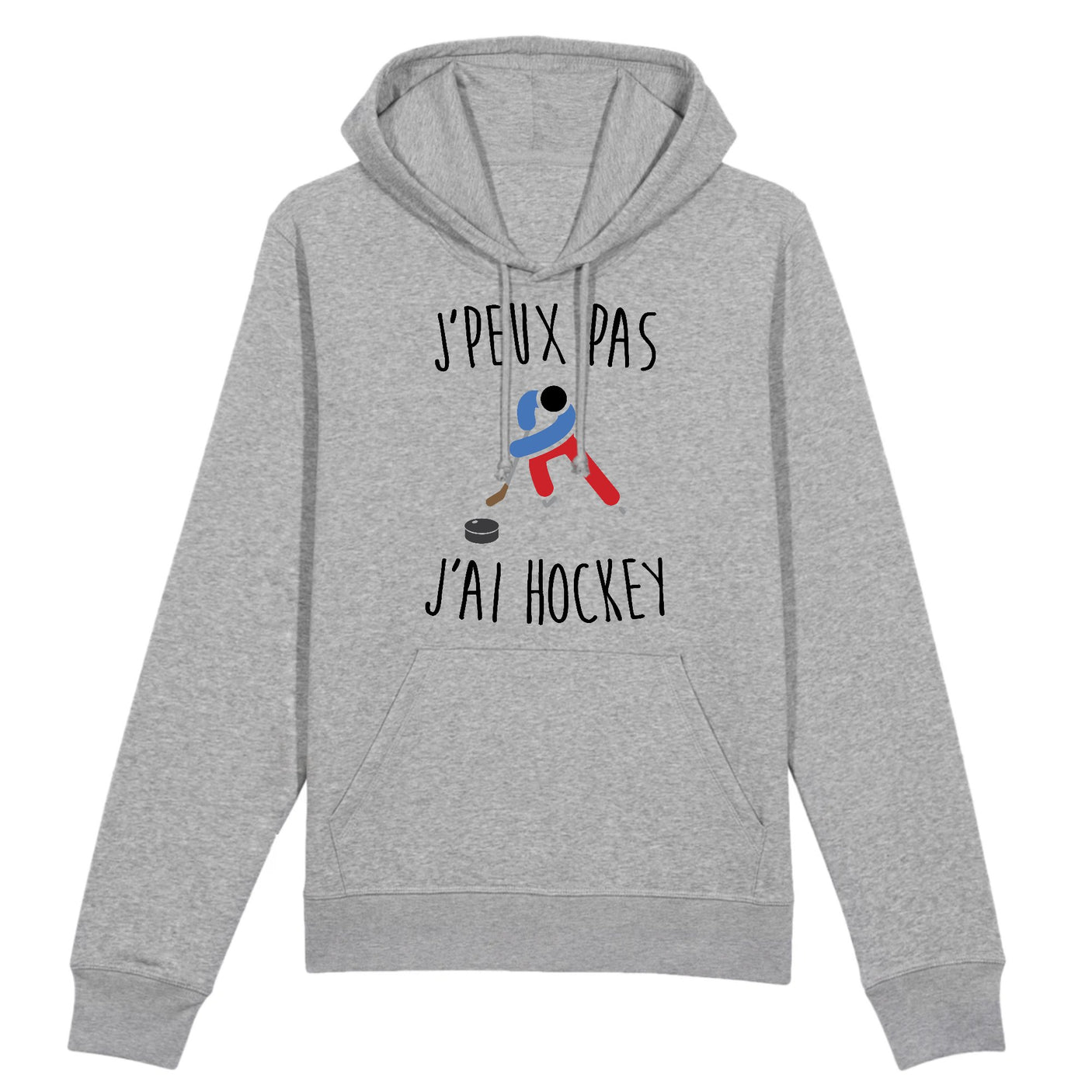 Sweat Capuche Adulte J'peux pas j'ai hockey