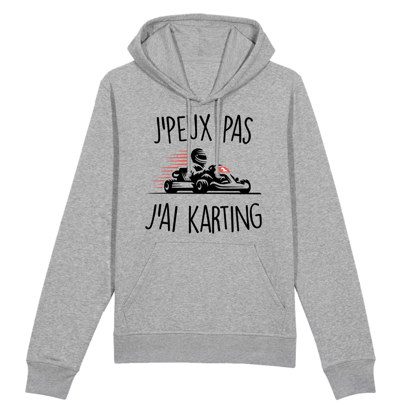 Sweat Capuche Adulte J'peux pas j'ai karting