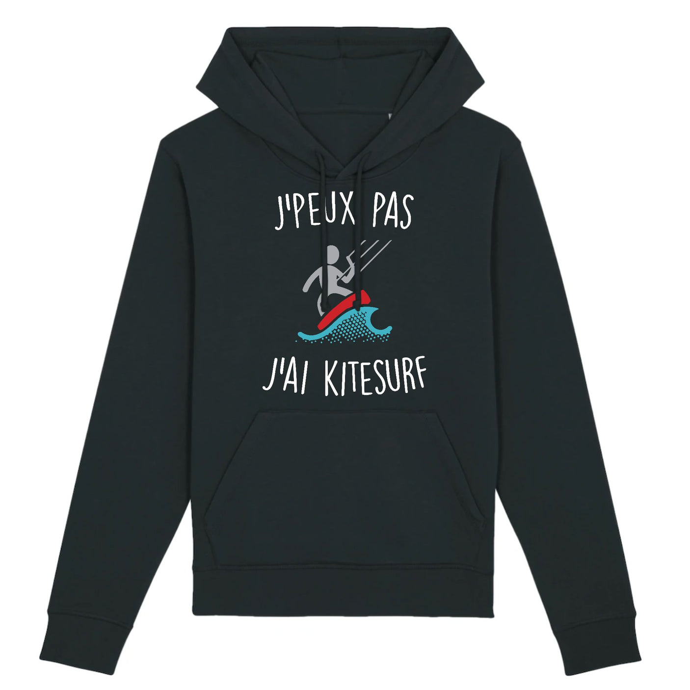 Sweat Capuche Adulte J'peux pas j'ai kitesurf
