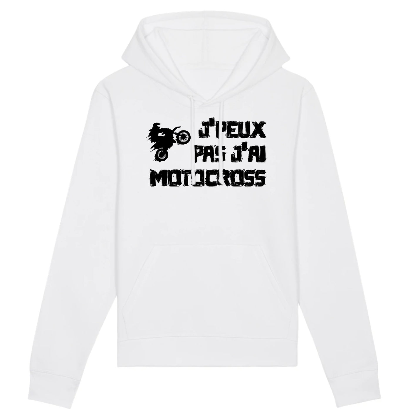 Sweat Capuche Adulte J'peux pas j'ai motocross