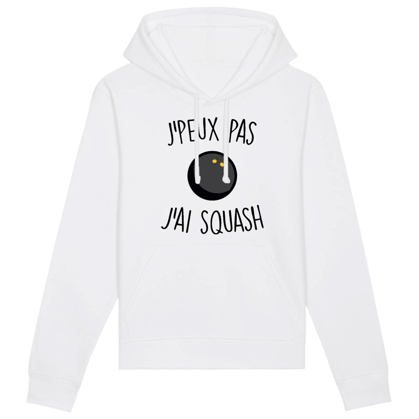 Sweat Capuche Adulte J'peux pas j'ai squash