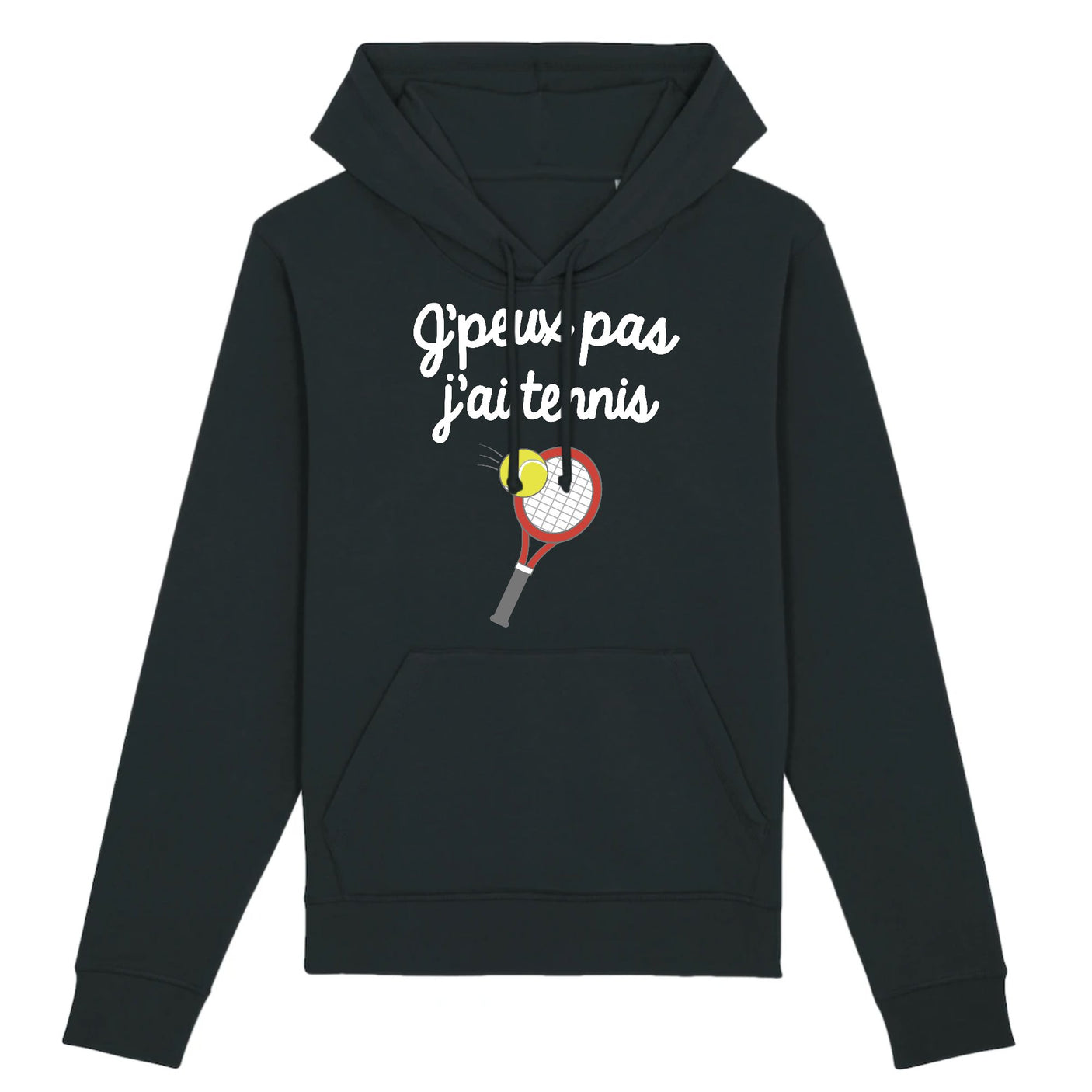 Sweat Capuche Adulte J'peux pas j'ai tennis