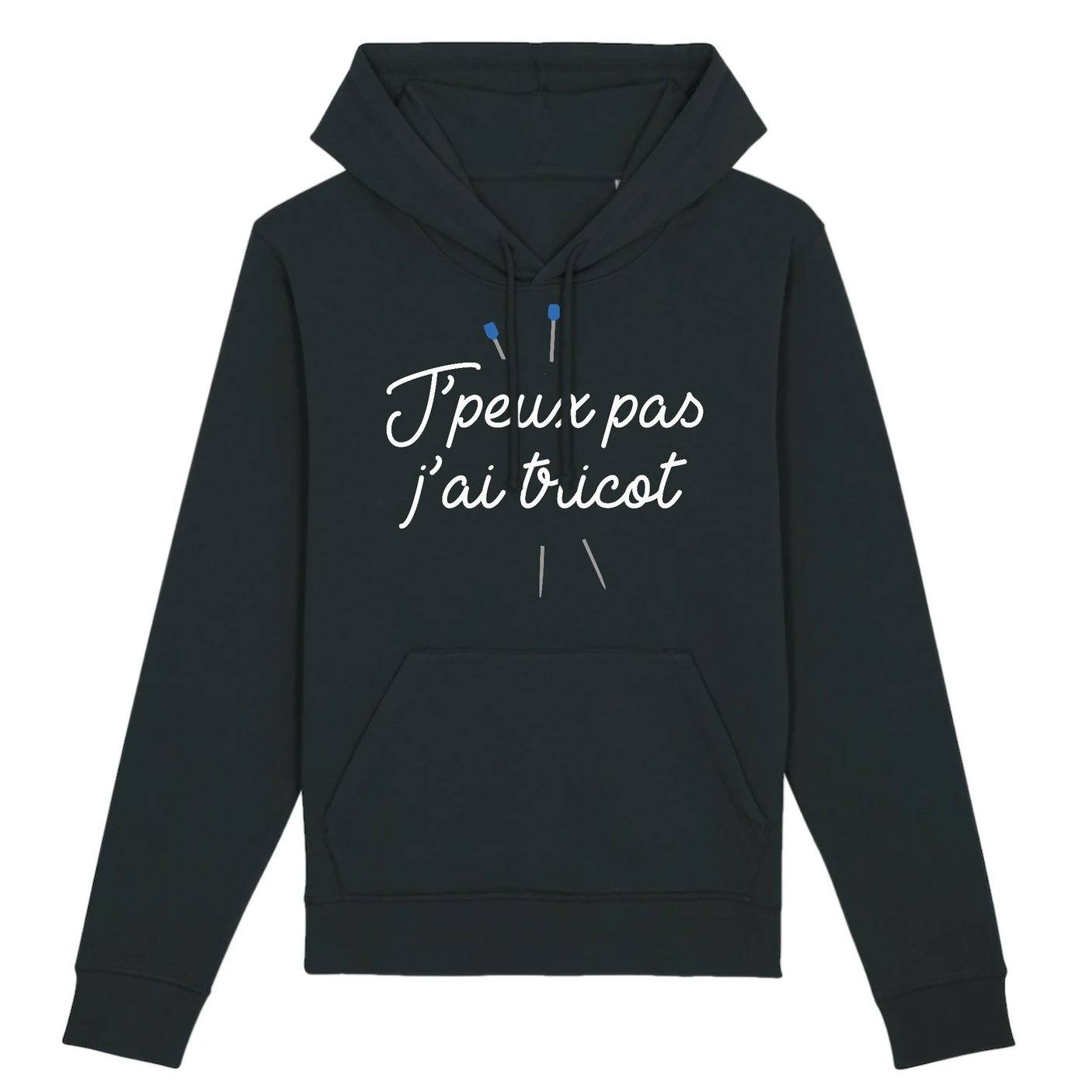 Sweat Capuche Adulte J'peux pas j'ai tricot