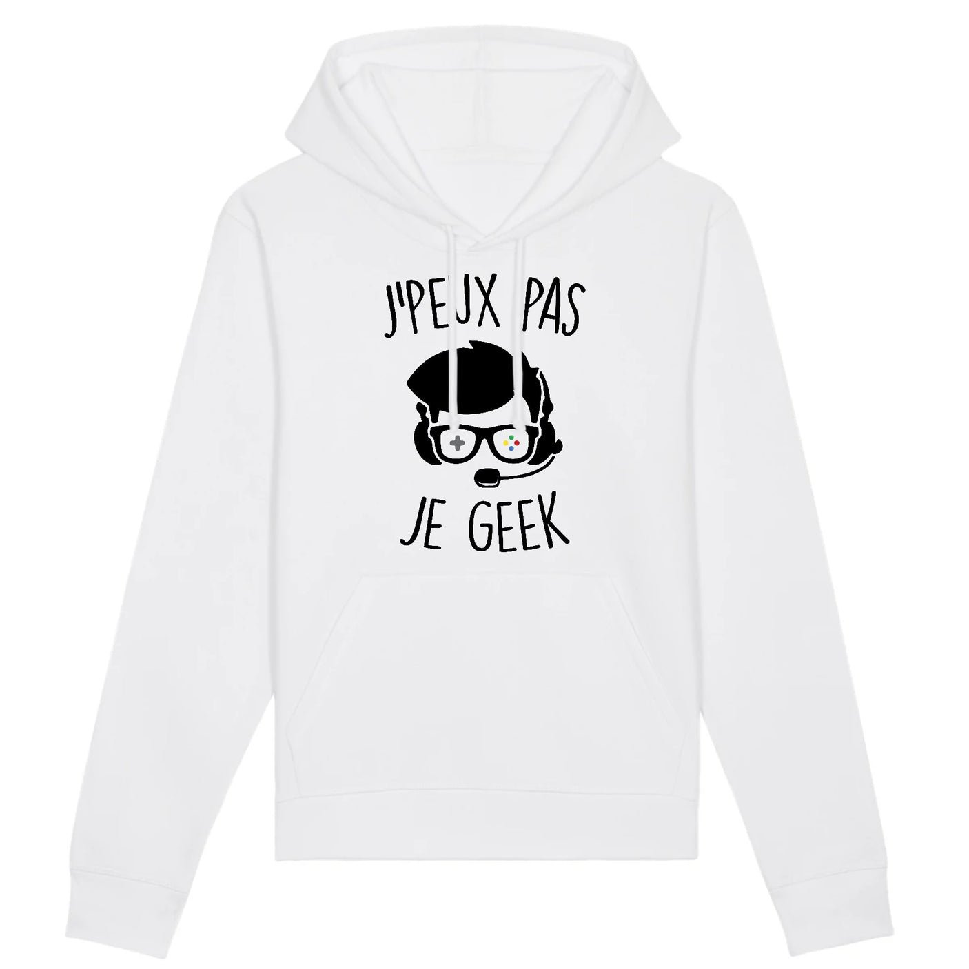 Sweat Capuche Adulte J'peux pas je geek